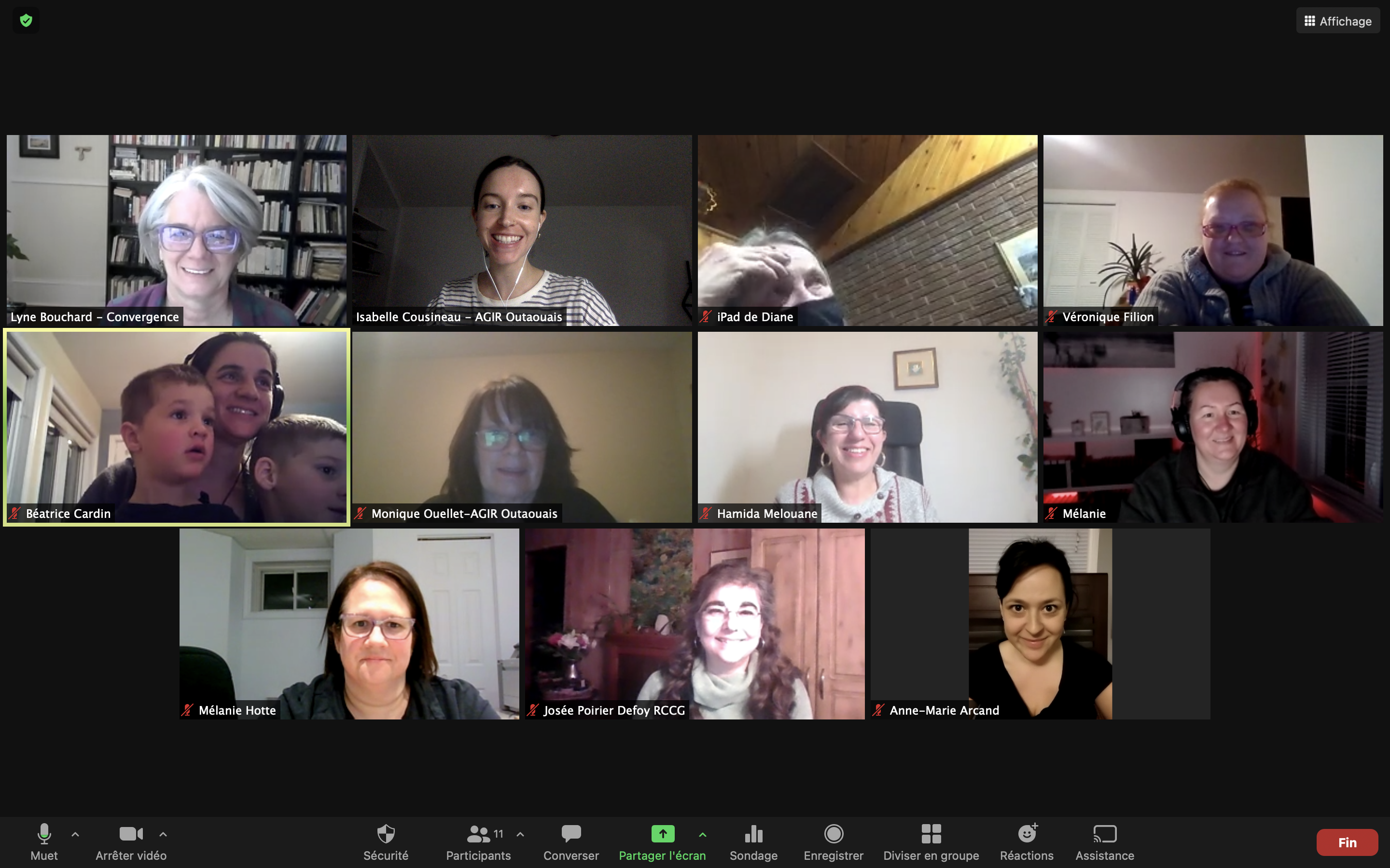 Photo de la formation du 17 mars 2021
